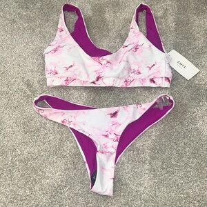 Pink Tie Dye Bikini Swimsuit Size 6